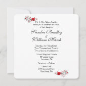 ハートの結婚式招待状 招待状 (正面)