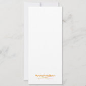 ハートの結婚式招待状 - 長 招待状 (裏面)