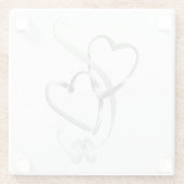 "ハートの結婚指輪" コースター (裏面)