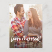 ハートの結婚発表葉書から ポストカード (正面)