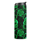 ハートの緑パターン タンブラー (回転左)