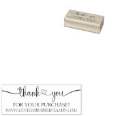 ハートの署名 ありがとう ラバースタンプ (押印)