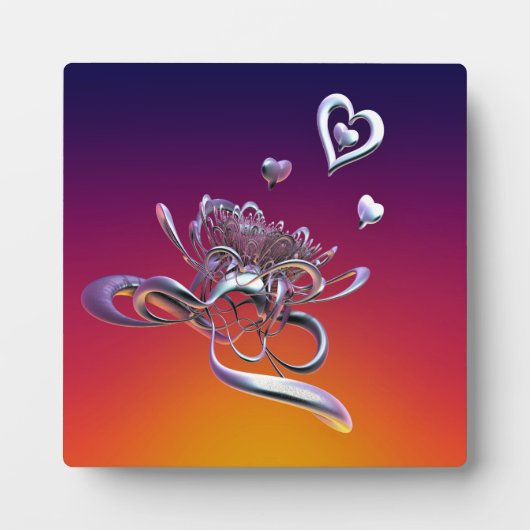 ハートの美しい フォトプラーク (正面)