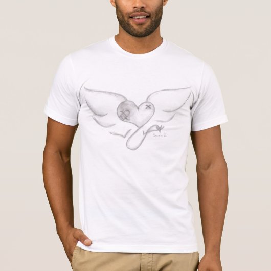 ハートの翼 Tシャツ (正面)