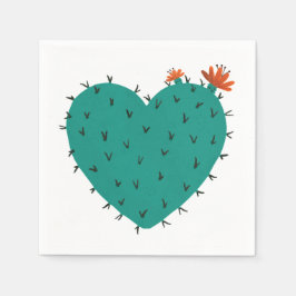 ハートの肉質ナプキン スタンダードカクテルナプキン