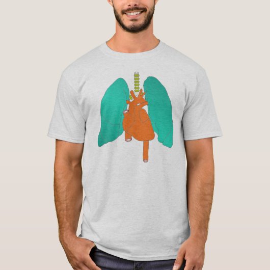 ハートの肺 Tシャツ (正面)