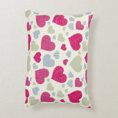 ハートの背景 アクセントクッション (裏面(縦))