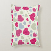 ハートの背景 アクセントクッション (正面(垂直))