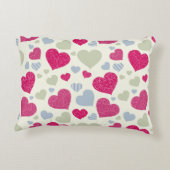 ハートの背景 アクセントクッション (裏面)