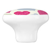 ハートの背景 セラミックノブ (側面)