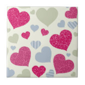 ハートの背景 タイル (正面)