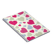 ハートの背景 ノートブック (右側)