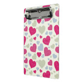 ハートの背景 ミニクリップボード (アングル2)