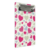 ハートの背景 ミニクリップボード (アングル)