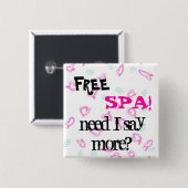 ハートの背景、自由なハートの背景スパ! 、… 缶バッジ (正面&裏面)