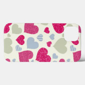 ハートの背景 Case-Mate iPhoneケース (裏面 (横))