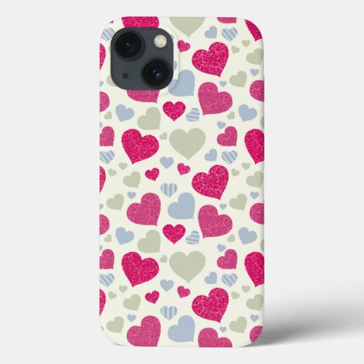 ハートの背景 Case-Mate iPhoneケース (裏面)