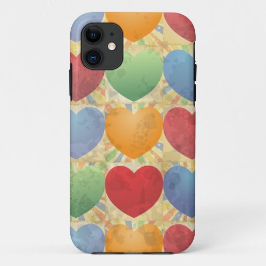 ハートの背景、iPhoneケース Case-Mate iPhoneケース (裏面)