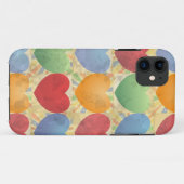 ハートの背景、iPhoneケース Case-Mate iPhoneケース (裏面(横))