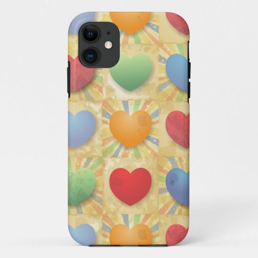 ハートの背景、iPhoneケース Case-Mate iPhoneケース (裏面)