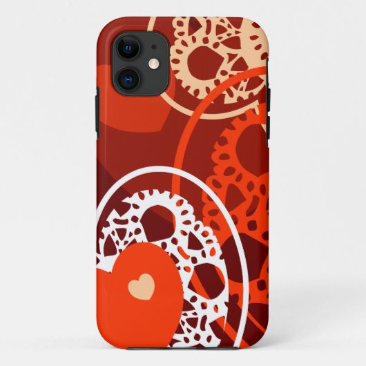 ハートの背景、iPhoneケース Case-Mate iPhoneケース (裏面)