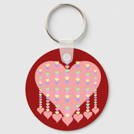 ハートの背 キーホルダー (正面)