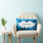 ハートの腰神経の枕13 x 21の天使 ランバークッション (椅子)