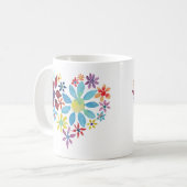 ハートの花コーヒーマグ コーヒーマグカップ (正面左)
