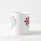 ハートの花コーヒーマグ コーヒーマグカップ (中央)