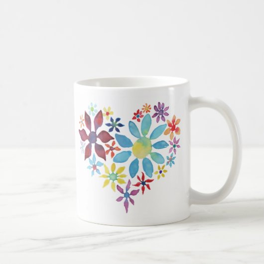 ハートの花コーヒーマグ コーヒーマグカップ (右)