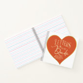 ハートの花嫁への手紙バチェロレッテゲストブック ノートブック (内部)