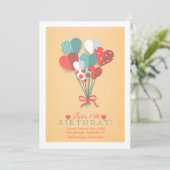 ハートの花束の招待状 招待状 (スタンド正面)