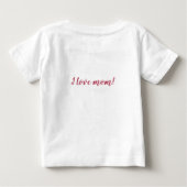 ハートの花束 ベビーTシャツ (裏面)