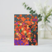 ハートの花束 ポストカード (スタンド正面)