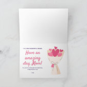 ハートの花束 母の日のカード カード (内部)