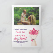 ハートの花束 母の日カード カード (内部)