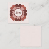 ハートの花輪 ノートカード (正面/裏面)