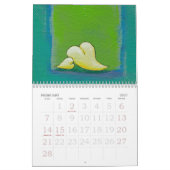 ハートの芸術のカレンダーの2012年のおもしろいのカラフル(過去年) カレンダー (2月 2027)