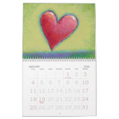 ハートの芸術のカレンダーの2012年のおもしろいのカラフル(過去年) カレンダー (1月 2026)