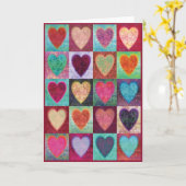 ハートの芸術のタイル カード (黄色い花)