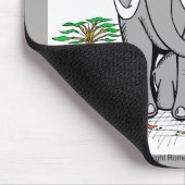 ハートの芸術象 マウスパッド (コーナー)