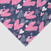 ハートの落書きスケッチパターン バレンタインデー 薄葉紙 (詳細)