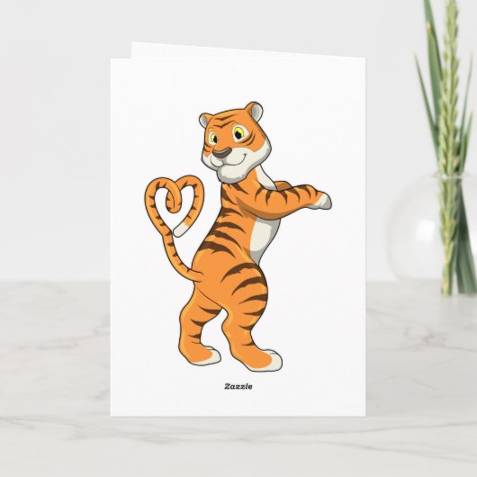 ハートの虎 カード (裏面)