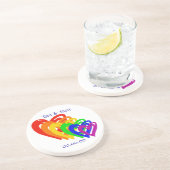 ハートの虹 コースター (側面)