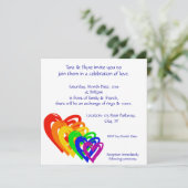 ハートの虹 招待状 (スタンド正面)