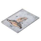 ハートの蝶ノートの人形 ノートブック (左側)