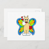 ハートの蝶 ポストカード (正面/裏面)