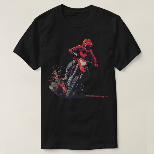 ハートの衣装はダートクールバイクとo tシャツ (デザイン正面)