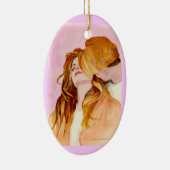 ハートの表現 セラミックオーナメント (右)