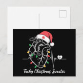 ハートの解剖学 クリスマス ナース 心臓疾患頻拍 Xmas (正面/裏面)